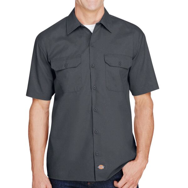 Men's FLEX Short-Sleeve Twill Work Shirt Thumbnail