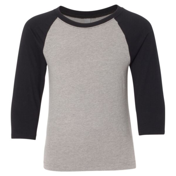 Youth CVC Three-Quarter Sleeve Raglan T-Shirt Thumbnail