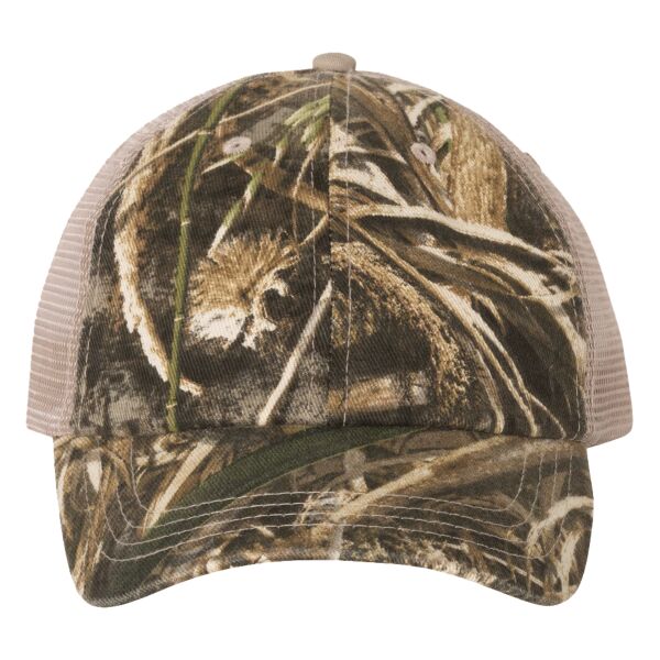 Licensed Camo Washed Mesh Cap Thumbnail