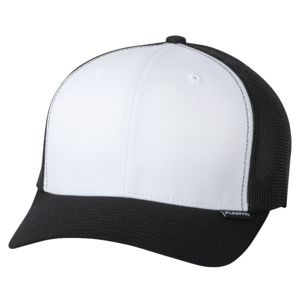 Flexfit Trucker Mesh with White Front Panels Cap Thumbnail