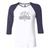 Ladies' Baby Rib Three-QuarterSleeve Contrast Raglan T-Shirt Thumbnail