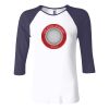 Ladies' Baby Rib Three-QuarterSleeve Contrast Raglan T-Shirt Thumbnail