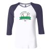 Ladies' Baby Rib Three-QuarterSleeve Contrast Raglan T-Shirt Thumbnail