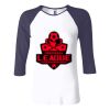 Ladies' Baby Rib Three-QuarterSleeve Contrast Raglan T-Shirt Thumbnail