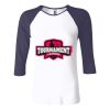 Ladies' Baby Rib Three-QuarterSleeve Contrast Raglan T-Shirt Thumbnail