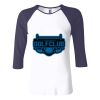 Ladies' Baby Rib Three-QuarterSleeve Contrast Raglan T-Shirt Thumbnail