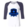 Ladies' Baby Rib Three-QuarterSleeve Contrast Raglan T-Shirt Thumbnail