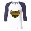 Ladies' Baby Rib Three-QuarterSleeve Contrast Raglan T-Shirt Thumbnail
