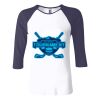 Ladies' Baby Rib Three-QuarterSleeve Contrast Raglan T-Shirt Thumbnail