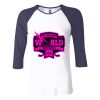 Ladies' Baby Rib Three-QuarterSleeve Contrast Raglan T-Shirt Thumbnail