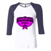 Ladies' Baby Rib Three-QuarterSleeve Contrast Raglan T-Shirt Thumbnail