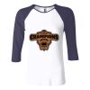 Ladies' Baby Rib Three-QuarterSleeve Contrast Raglan T-Shirt Thumbnail