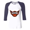 Ladies' Baby Rib Three-QuarterSleeve Contrast Raglan T-Shirt Thumbnail