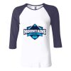 Ladies' Baby Rib Three-QuarterSleeve Contrast Raglan T-Shirt Thumbnail