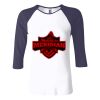 Ladies' Baby Rib Three-QuarterSleeve Contrast Raglan T-Shirt Thumbnail