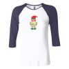 Ladies' Baby Rib Three-QuarterSleeve Contrast Raglan T-Shirt Thumbnail