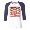 Ladies' Baby Rib Three-QuarterSleeve Contrast Raglan T-Shirt Thumbnail