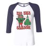 Ladies' Baby Rib Three-QuarterSleeve Contrast Raglan T-Shirt Thumbnail
