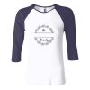Ladies' Baby Rib Three-QuarterSleeve Contrast Raglan T-Shirt Thumbnail