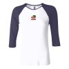 Ladies' Baby Rib Three-QuarterSleeve Contrast Raglan T-Shirt Thumbnail