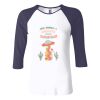Ladies' Baby Rib Three-QuarterSleeve Contrast Raglan T-Shirt Thumbnail