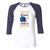 Ladies' Baby Rib Three-QuarterSleeve Contrast Raglan T-Shirt Thumbnail