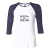 Ladies' Baby Rib Three-QuarterSleeve Contrast Raglan T-Shirt Thumbnail