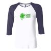 Ladies' Baby Rib Three-QuarterSleeve Contrast Raglan T-Shirt Thumbnail