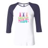Ladies' Baby Rib Three-QuarterSleeve Contrast Raglan T-Shirt Thumbnail