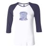 Ladies' Baby Rib Three-QuarterSleeve Contrast Raglan T-Shirt Thumbnail