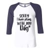 Ladies' Baby Rib Three-QuarterSleeve Contrast Raglan T-Shirt Thumbnail