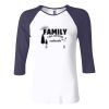 Ladies' Baby Rib Three-QuarterSleeve Contrast Raglan T-Shirt Thumbnail