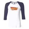 Ladies' Baby Rib Three-QuarterSleeve Contrast Raglan T-Shirt Thumbnail