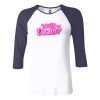 Ladies' Baby Rib Three-QuarterSleeve Contrast Raglan T-Shirt Thumbnail
