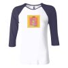 Ladies' Baby Rib Three-QuarterSleeve Contrast Raglan T-Shirt Thumbnail