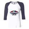 Ladies' Baby Rib Three-QuarterSleeve Contrast Raglan T-Shirt Thumbnail