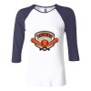 Ladies' Baby Rib Three-QuarterSleeve Contrast Raglan T-Shirt Thumbnail