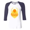Ladies' Baby Rib Three-QuarterSleeve Contrast Raglan T-Shirt Thumbnail