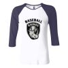 Ladies' Baby Rib Three-QuarterSleeve Contrast Raglan T-Shirt Thumbnail