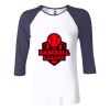 Ladies' Baby Rib Three-QuarterSleeve Contrast Raglan T-Shirt Thumbnail