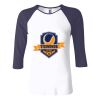 Ladies' Baby Rib Three-QuarterSleeve Contrast Raglan T-Shirt Thumbnail