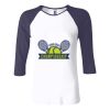 Ladies' Baby Rib Three-QuarterSleeve Contrast Raglan T-Shirt Thumbnail