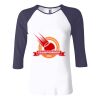 Ladies' Baby Rib Three-QuarterSleeve Contrast Raglan T-Shirt Thumbnail