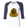 Ladies' Baby Rib Three-QuarterSleeve Contrast Raglan T-Shirt Thumbnail