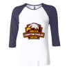 Ladies' Baby Rib Three-QuarterSleeve Contrast Raglan T-Shirt Thumbnail