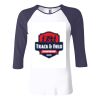 Ladies' Baby Rib Three-QuarterSleeve Contrast Raglan T-Shirt Thumbnail