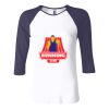 Ladies' Baby Rib Three-QuarterSleeve Contrast Raglan T-Shirt Thumbnail