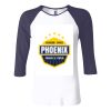 Ladies' Baby Rib Three-QuarterSleeve Contrast Raglan T-Shirt Thumbnail