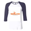 Ladies' Baby Rib Three-QuarterSleeve Contrast Raglan T-Shirt Thumbnail