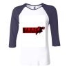 Ladies' Baby Rib Three-QuarterSleeve Contrast Raglan T-Shirt Thumbnail